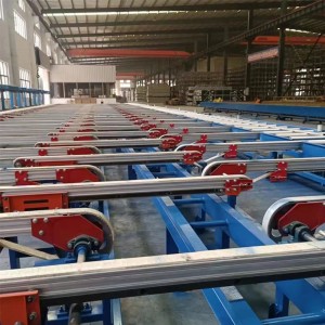 Run Out Handing Convey Table Cool Bed for Aluminium Profile Extrusion Line