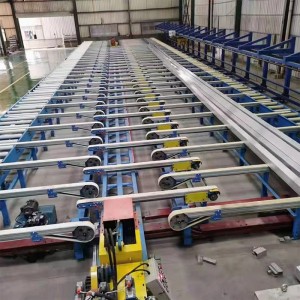 Run Out Handing Convey Table Cool Bed para sa Aluminum Profile Extrusion Line