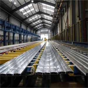 Run Out Handing Convey Table Cool Bed para sa Aluminum Profile Extrusion Line