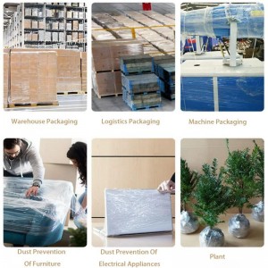 Transparent Lldpe Polypropylene Plastic Shrink Pallet Wrap Packaging Pe Kuputira Firimu Roll