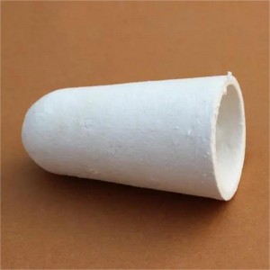 Ceramic Fiber Tap Out Cone Refractory Fiber Cone Insulation Plug Cap Para sa Pagtunaw ng Aluminum